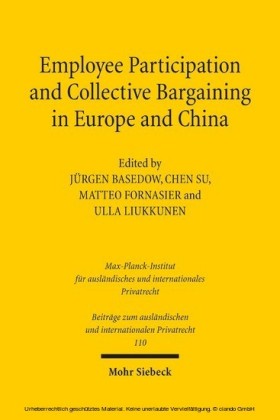 Employee Participation and Collective Bargaining in Europe and China