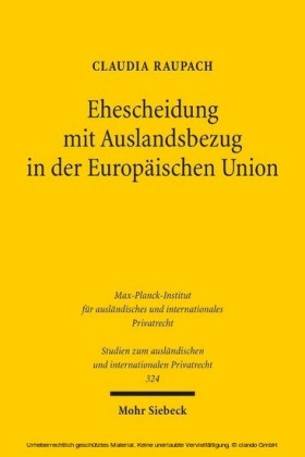 Ehescheidung mit Auslandsbezug in der Europäischen Union