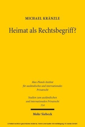 Heimat als Rechtsbegriff?