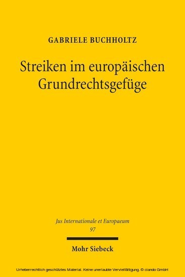 Streiken im europäischen Grundrechtsgefüge main product photo
