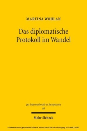 Das diplomatische Protokoll im Wandel
