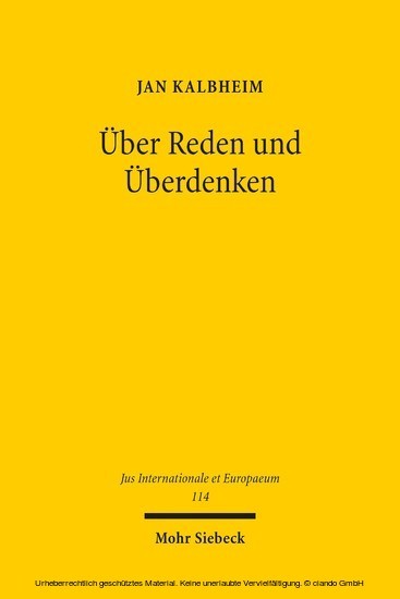 Über Reden und Überdenken main product photo
