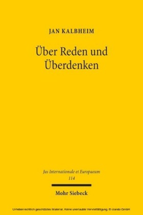Über Reden und Überdenken