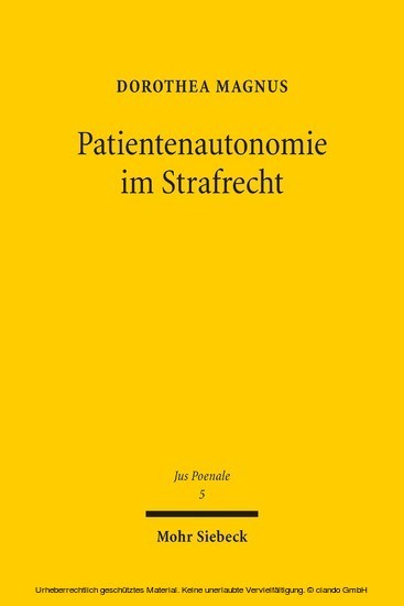 Patientenautonomie im Strafrecht main product photo