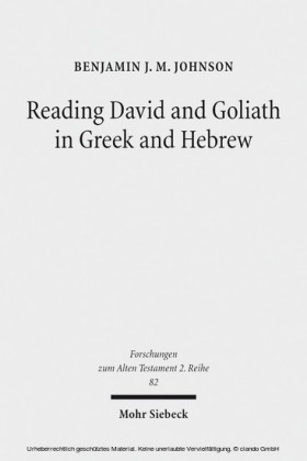 Reading David and Goliath in Greek and Hebrew