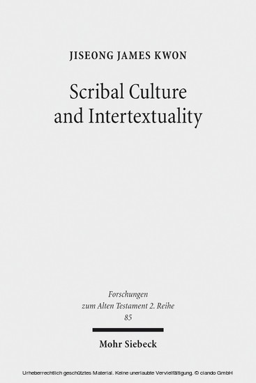 Scribal Culture and Intertextuality main product photo