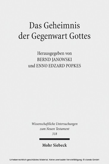 Das Geheimnis der Gegenwart Gottes main product photo