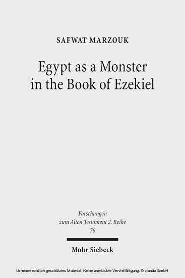 Egypt as a Monster in the Book of Ezekiel main product photo