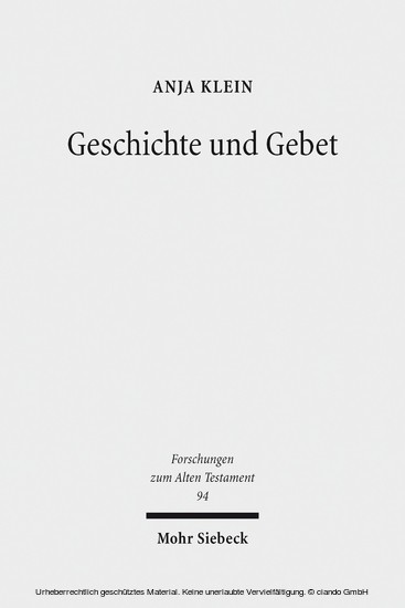 Geschichte und Gebet main product photo