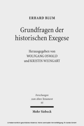 Grundfragen der historischen Exegese