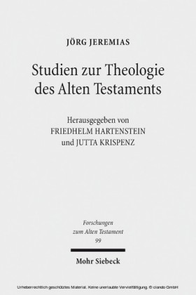 Studien zur Theologie des Alten Testaments