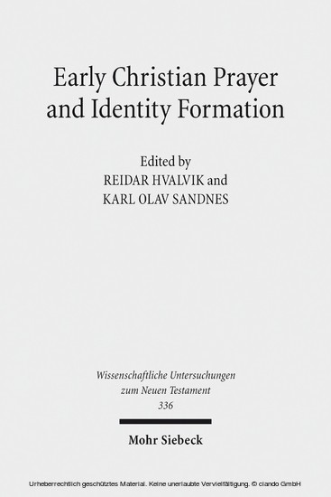 Early Christian Prayer and Identity Formation main product photo