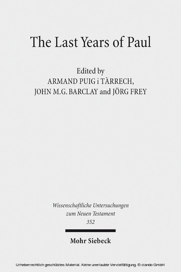 The Last Years of Paul main product photo