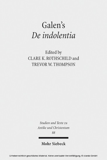 Galen's De indolentia main product photo