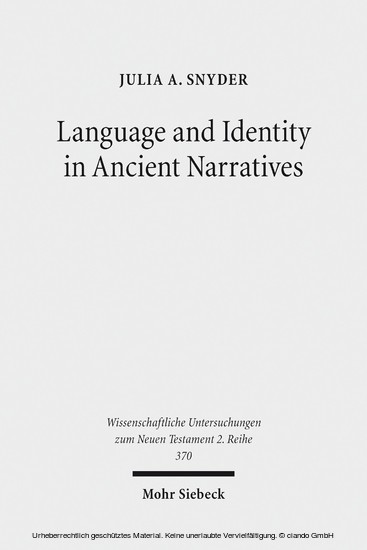 Language and Identity in Ancient Narratives main product photo