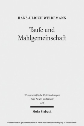 Taufe und Mahlgemeinschaft