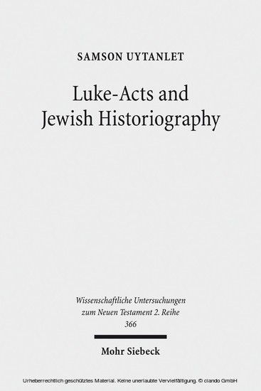 Luke-Acts and Jewish Historiography main product photo