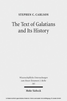 The Text of Galatians and Its History