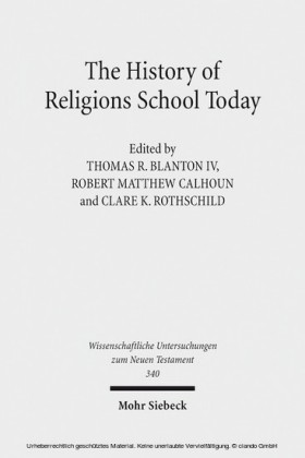 The History of Religions School Today