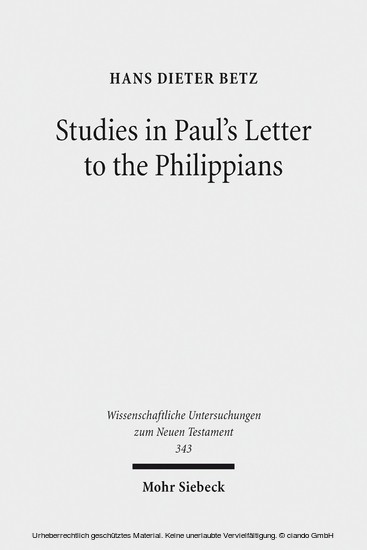 Studies in Paul's Letter to the Philippians main product photo