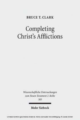 Completing Christ's Afflictions