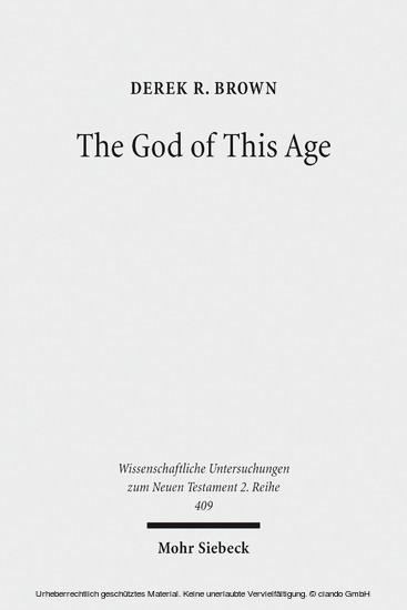 The God of This Age main product photo
