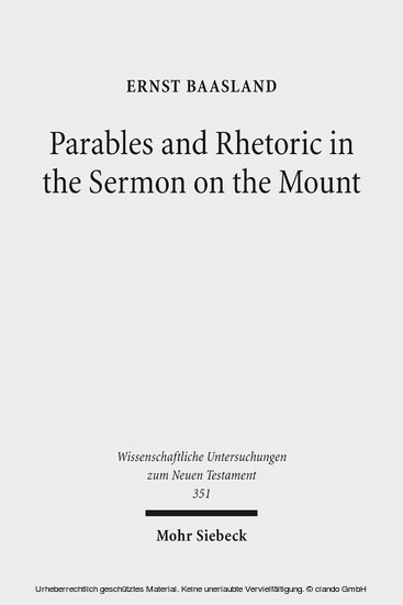 Parables and Rhetoric in the Sermon on the Mount main product photo