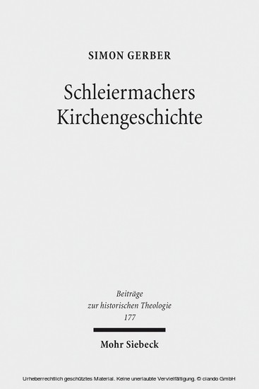 Schleiermachers Kirchengeschichte main product photo