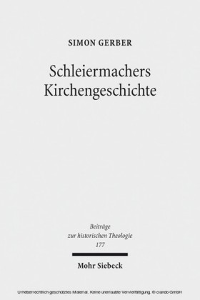 Schleiermachers Kirchengeschichte
