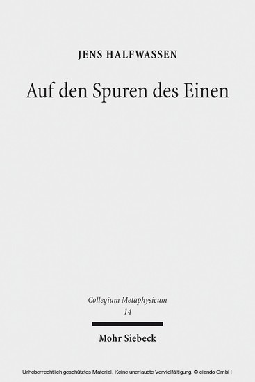 Auf den Spuren des Einen main product photo