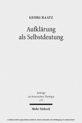 Aufklärung als Selbstdeutung