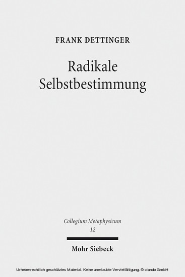 Radikale Selbstbestimmung main product photo