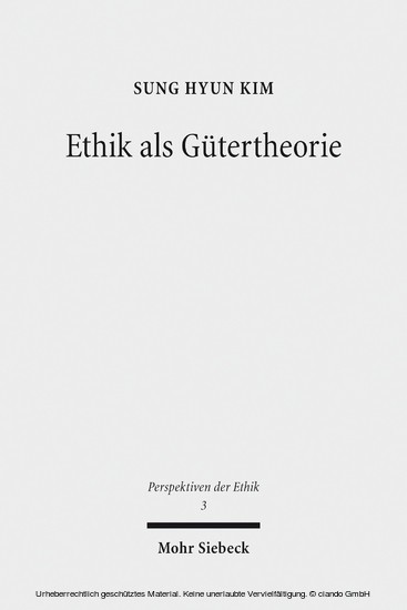 Ethik als Gütertheorie main product photo