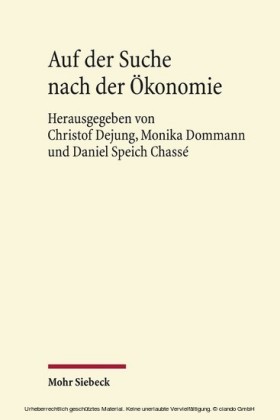 Auf der Suche nach der Ökonomie