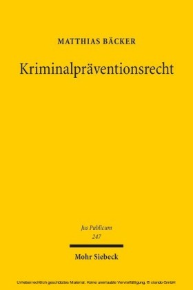 Kriminalpräventionsrecht