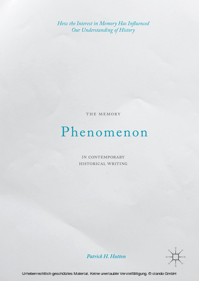 The Memory Phenomenon in Contemporary Historical Writing main product photo