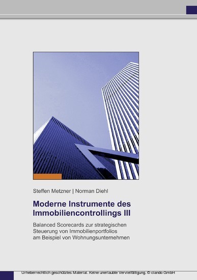 Moderne Instrumente des Immobiliencontrollings III main product photo