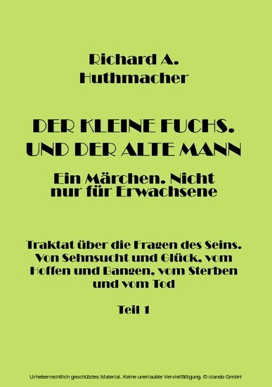 Der Kleine Fuchs. Und der Alte Mann, Teil 1 main product photo