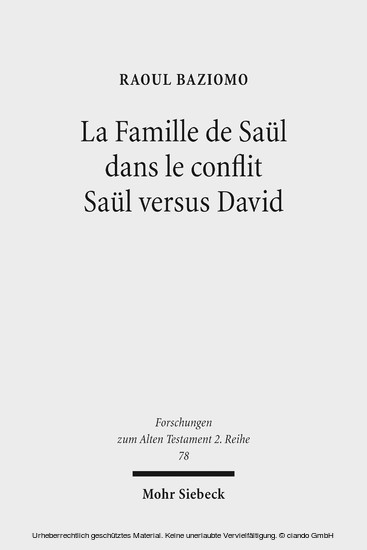 La Famille de Saül dans le conflit Saül versus David main product photo