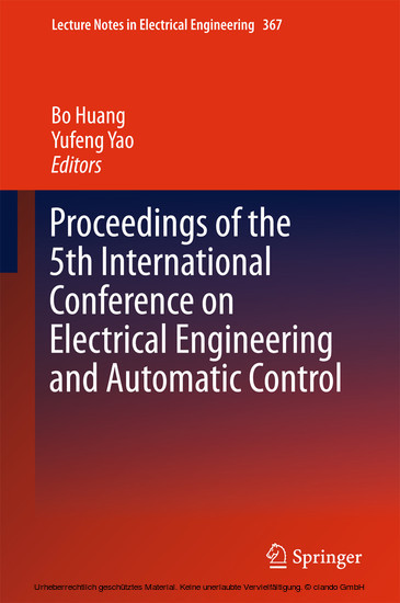 Proceedings of the 5th International Conference on Electrical Engineering and Automatic Control main product photo