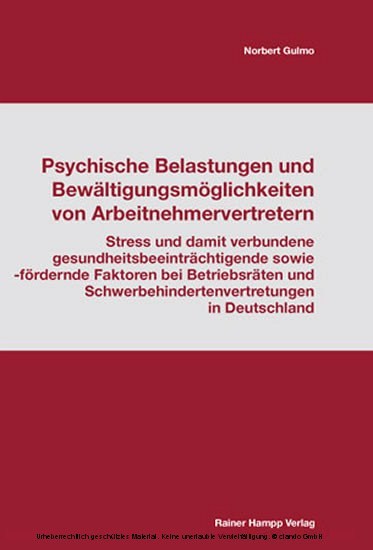 Psychische Belastungen und Bewältigungsmöglichkeiten von Arbeitnehmervertretern main product photo