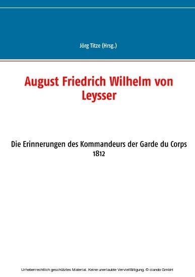 August Friedrich Wilhelm von Leysser main product photo