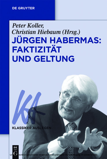Jürgen Habermas: Faktizität und Geltung main product photo