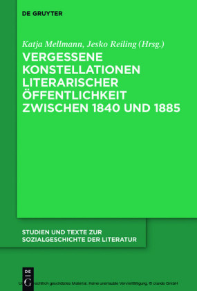 Vergessene Konstellationen literarischer Öffentlichkeit zwischen 1840 und 1885