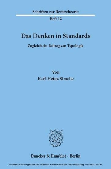 Das Denken in Standards. main product photo