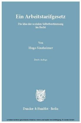 Ein Arbeitstarifgesetz.
