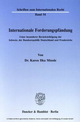 Internationale Forderungspfändung.