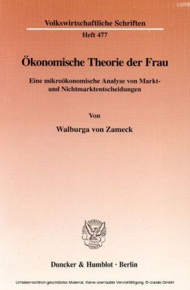 Ökonomische Theorie der Frau.