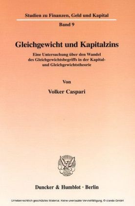 Gleichgewicht und Kapitalzins.