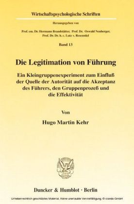 Die Legitimation von Führung.